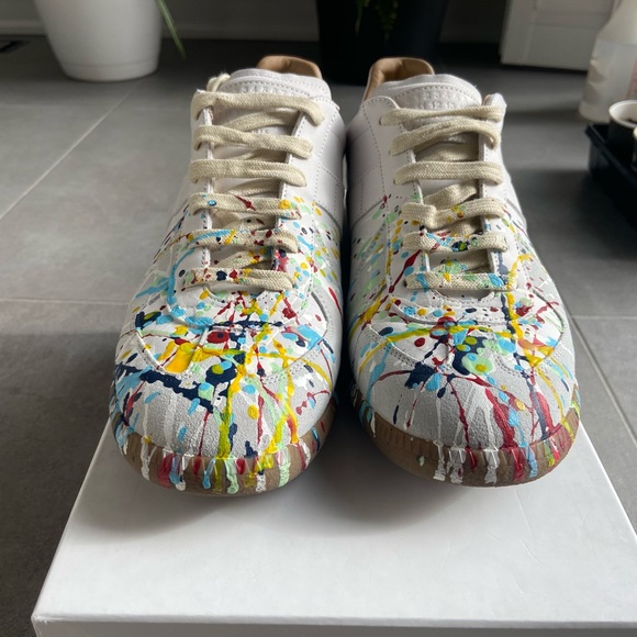 Maison Margiela Paint Splatter Sneaker - Picture 2 of 6